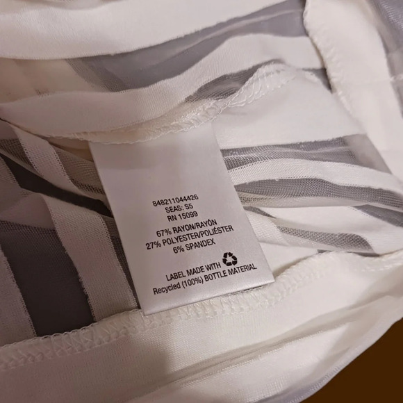 Metaphor sheer shadow stripe top size Medium - Picture 6 of 9